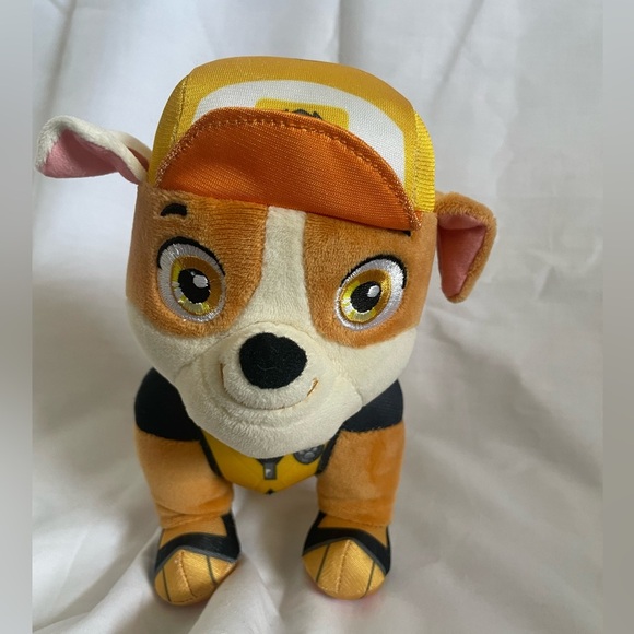 PAW Patrol, Big Truck Pup Rubble, Stuffed Animal, 8-inch Plush Kids Toys - Picture 1 of 7